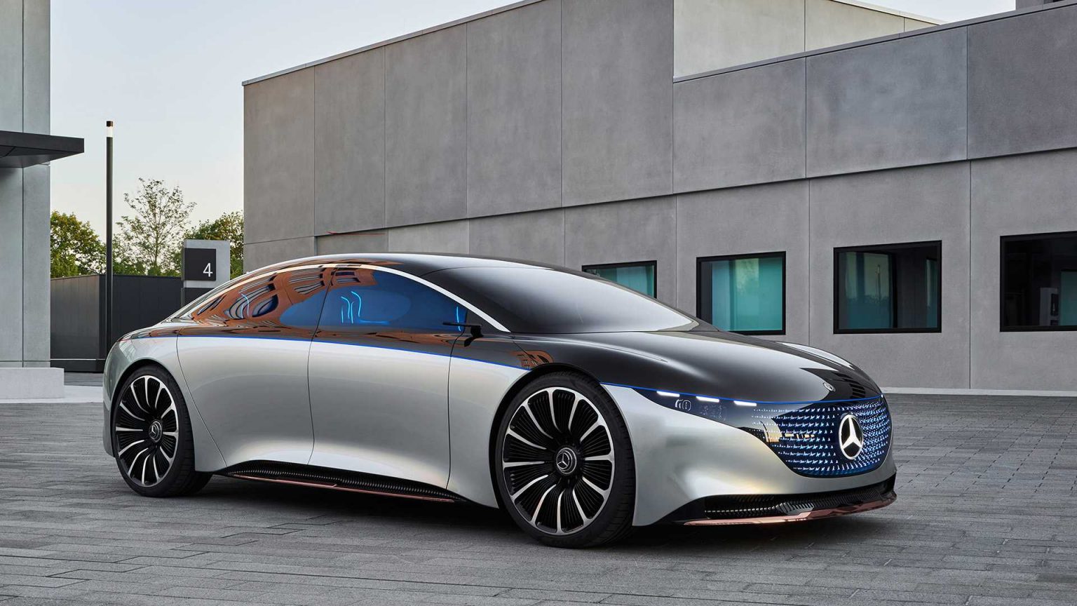 Mercedes Benz Vision EQS Luxury electric